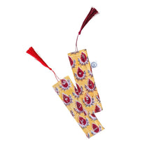 Load image into Gallery viewer, Handmade Block Printed Fabric Bookmarks with Tassel, Ethically Handmade in India