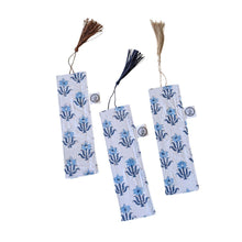 Load image into Gallery viewer, Handmade Block Printed Fabric Bookmarks with Tassel, Ethically Handmade in India