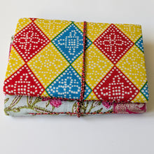 Load image into Gallery viewer, Eco Friendly Cotton Fabric Journals (5 x 7 in), Fair Trade Stationery Ethically Handmade in India