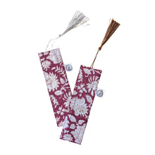 Load image into Gallery viewer, Handmade Block Printed Fabric Bookmarks with Tassel, Ethically Handmade in India