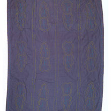 Load image into Gallery viewer, Purple quilt with geometric pattern on a white background