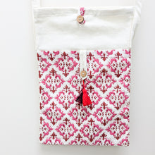 Load image into Gallery viewer, canvas cotton block print sling bag