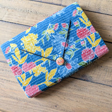 Load image into Gallery viewer, Eco Friendly Upcycled Fabric Journals with Elastic Flap Close, Fair Trade Stationery Ethically Handmade in India