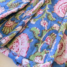 Load image into Gallery viewer, Blue Block-Printed Crossbody Mobile Phone Cell Phone Bag With Slim Pocket