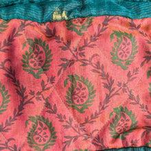 Load image into Gallery viewer, Large colourful upcycled sari box pouches
