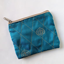 Load image into Gallery viewer, Upcycled Sari Coin Purses: Fair Trade Colourful Quilted Pouches