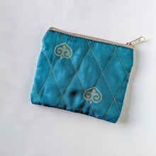 Load image into Gallery viewer, Upcycled Sari Coin Purses: Fair Trade Colourful Quilted Pouches