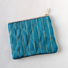 Load image into Gallery viewer, Upcycled Sari Coin Purses: Fair Trade Colourful Quilted Pouches