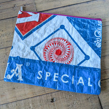 Load image into Gallery viewer, Recycled rice bag zipper pouches