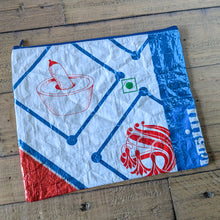Load image into Gallery viewer, Recycled rice bag zipper pouches