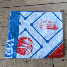 Load image into Gallery viewer, Recycled rice bag zipper pouches