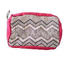 Load image into Gallery viewer, Large colourful upcycled sari box pouches