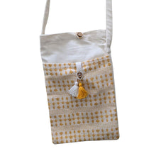 Load image into Gallery viewer, Handmade Fold-over Cotton Canvas Crossbody Sling Bag