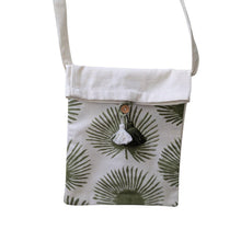 Load image into Gallery viewer, Handmade Fold-over Cotton Canvas Crossbody Sling Bag