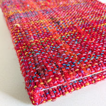 Load image into Gallery viewer, red woven fabric a5 notebook
