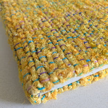 Load image into Gallery viewer, yellow woven fabric a5 notebook