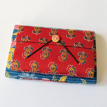 Load image into Gallery viewer, Eco Friendly Upcycled Fabric Journals with Elastic Flap Close, Fair Trade Stationery Ethically Handmade in India