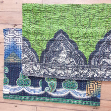 Load image into Gallery viewer, Kantha cotton sari placemats, handmade, set of 2, table mats, reversible