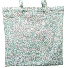 Load image into Gallery viewer, Patterned tote bag on a white background