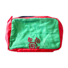 Load image into Gallery viewer, Large colourful upcycled sari box pouches