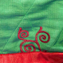 Load image into Gallery viewer, Large colourful upcycled sari box pouches