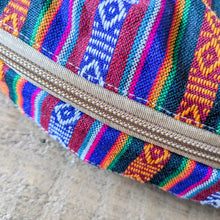 Load image into Gallery viewer, Round meditation cushion cover with strap, yoga bolster pillowcase handmade in Nepal