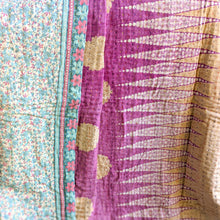 Load image into Gallery viewer, close up mini kantha quilt