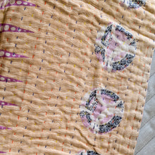 Load image into Gallery viewer, close up mini kantha quilt
