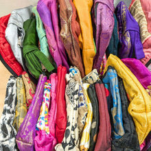 Load image into Gallery viewer, Large colourful upcycled sari box pouches