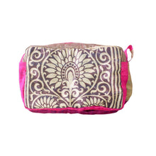 Load image into Gallery viewer, Large colourful upcycled sari box pouches
