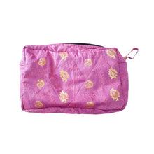 Load image into Gallery viewer, Large colourful upcycled sari box pouches