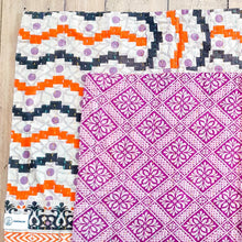 Load image into Gallery viewer, Kantha cotton sari placemats, handmade, set of 2, table mats, reversible