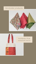Load and play video in Gallery viewer, Hand block printed scarf, Indian cotton