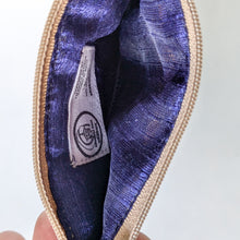 Load image into Gallery viewer, Indian Kalamkari Cotton Coin Purses with Upcycled Sari Lining