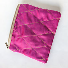 Load image into Gallery viewer, Upcycled Sari Coin Purses: Fair Trade Colourful Quilted Pouches
