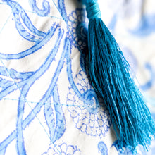 Load image into Gallery viewer, close up view of tassel on pouch