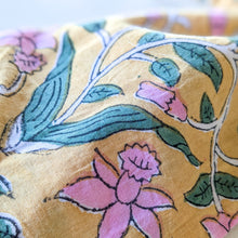 Load image into Gallery viewer, yellow block print mobile purse