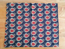 Load image into Gallery viewer, Bagru paisley block - printed placemats set of 2, handmade table mats - Shakti.ism | शक्तिवाद