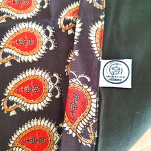 Load image into Gallery viewer, Bagru paisley block - printed placemats set of 2, handmade table mats - Shakti.ism | शक्तिवाद