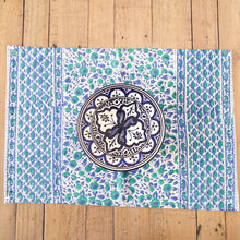 Load image into Gallery viewer, Block - printed organic cotton placemats (set of 2) - Shakti.ism | शक्तिवाद