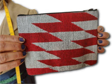 Load image into Gallery viewer, Dhaka pouch, ethically handwoven in Nepal - Shakti.ism | शक्तिवाद