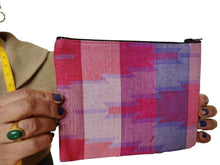 Load image into Gallery viewer, Dhaka pouch, ethically handwoven in Nepal - Shakti.ism | शक्तिवाद