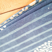 Load image into Gallery viewer, Indigo block - printed placemats set of 2, handmade table mats - Shakti.ism | शक्तिवाद