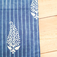 Load image into Gallery viewer, Indigo block - printed placemats set of 2, handmade table mats - Shakti.ism | शक्तिवाद