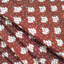 Load image into Gallery viewer, Upcycled sari clutch with kantha stitch