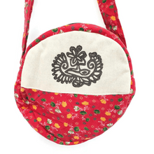 Load image into Gallery viewer, Round sari shoulder bag - Shakti.ism | शक्तिवाद
