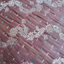 Load image into Gallery viewer, Silk sari cushion cover, mocha - Shakti.ism | शक्तिवाद