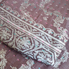 Load image into Gallery viewer, Silk sari cushion cover, mocha - Shakti.ism | शक्तिवाद