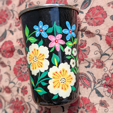 Load image into Gallery viewer, Hand-Painted Stainless Steel Tumblers, Food Safe Kashmiri Hand Painted 400ml Drinking Cups
