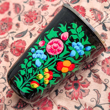 Load image into Gallery viewer, Hand-Painted Stainless Steel Tumblers, Food Safe Kashmiri Hand Painted 400ml Drinking Cups
